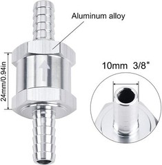 New 10mm 3/8″ Fuel Line Non-Return One Way Air Fuel Oil Check Valve Diesel Gas