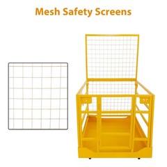 ✅43 x 45 inches Forklift Safety Cage Forklift Basket 1400 lbs Capacity Safety