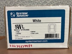 System Sensor SWL Wired Wall Strobe, white; Brand NEW