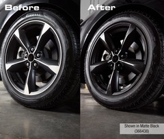 High Performance Wheel Paint Spray Matte Black Automotive Rim Finish 11 Oz