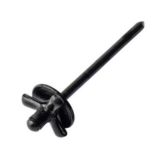50pcs 3/16″ x 1″ Large Head Tri-Fold Exploding Aluminum Pop Rivets (Black)