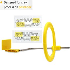 100Pcs Dental Sensor Holder self-adhesive X-ray Sensor Holder Posterior Yellow