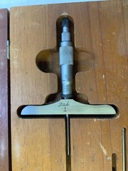 The L S Starrett Co. No. 445 Depth Micrometer 0 – 6″