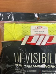 Protective Industrial Products Zipper Mesh Vest Class 2 Hi-Vis Yellow Ansi Type