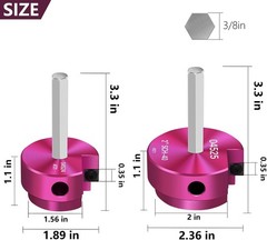 PVC Fitting Saver 1-1/2 & 2 Inch Head, Pipe 1.5+2 Inch, Red