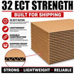 6×9 Corrugated Cardboard Pads Inserts Filler Sheets 32 ECT Shipping Support