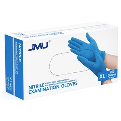 2000/case JMU Nitrile Gloves Disposable Medical Exam Ocean Blue Gloves XS/S/M/L