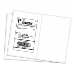 Premium 8.5×5.5 Rounded Corner Shipping Postage Labels Half Sheet Self Adhesive