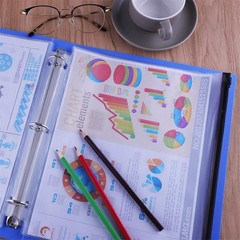 Antner 6 Pack Letter Size Binder Black, Red, Green, Yellow, Blue, Purple