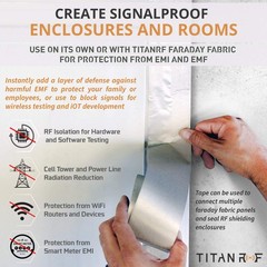 Mission Darkness TitanRF Faraday Tape // High-Shielding Conductive Adhesive