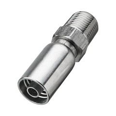 12 Pack Hydraulic Hose Fittings, 3/8″ I.D. Hose X 1/2″ NPTF Male with Protection