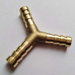 3/8″ HOSE BARB Brass Pipe 3 WAY Y Fitting Thread Gas Fuel Water Air B163