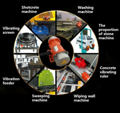 110V 120W Industrial Vibration Motor 1 Phase For Vibrating Screen W/ Controller