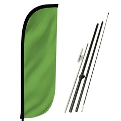 Lookourway Feather Flag Pole Kit – 7 Feet Tall Advertising Flag Banner