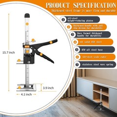 RENYINDA Labor-Saving Arm Jack Multifunctional Construction 15.7inches, black