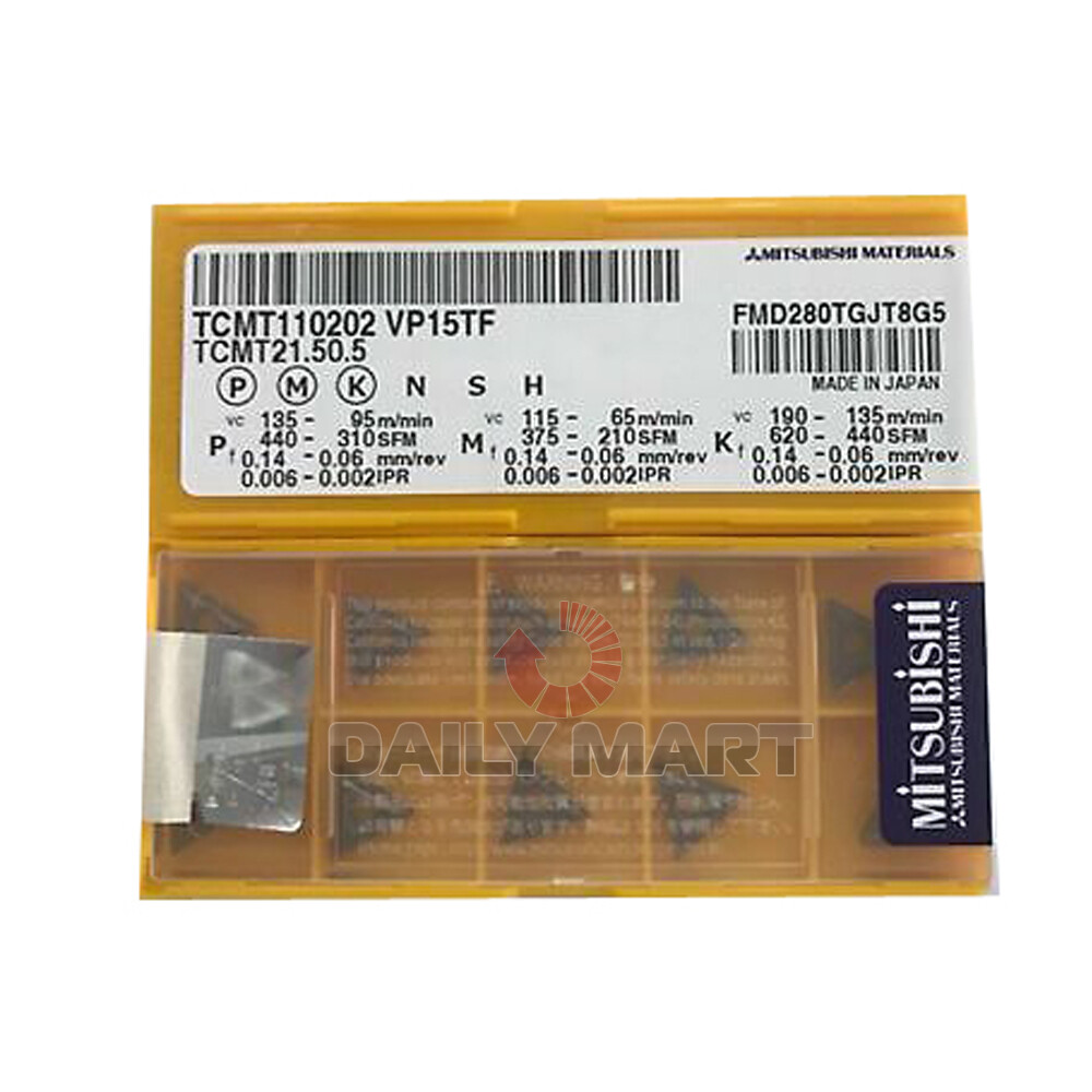 10PCS/New In Box MITSUBISHI TCMT110202 VP15TF TCMT21.50.5 CNC Blade