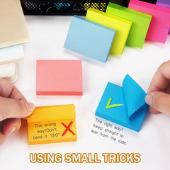 24 Pads 1.5X2 Inch Bright Colors Self-Stick Pads Total 1920 Sheets