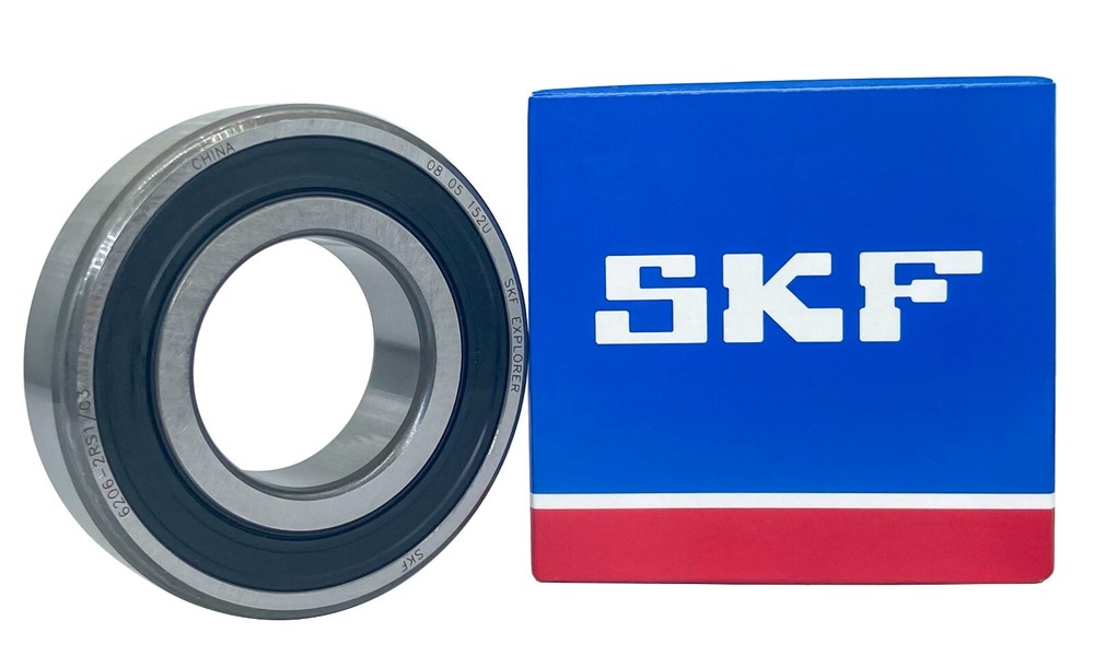 2PACK SKF 6206-2RS1C3 30X62X16MM C3 Clearance Double Rubber Seal Bearings 6206