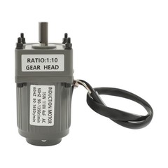 Electric AC Gear Motor Single Phase Variable Speed Controller 1:10 125RPM 110V