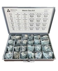 1,260 piece Metric Class 8.8 Nut Bolt & Washer Assortment – M6 M8 M10 M12