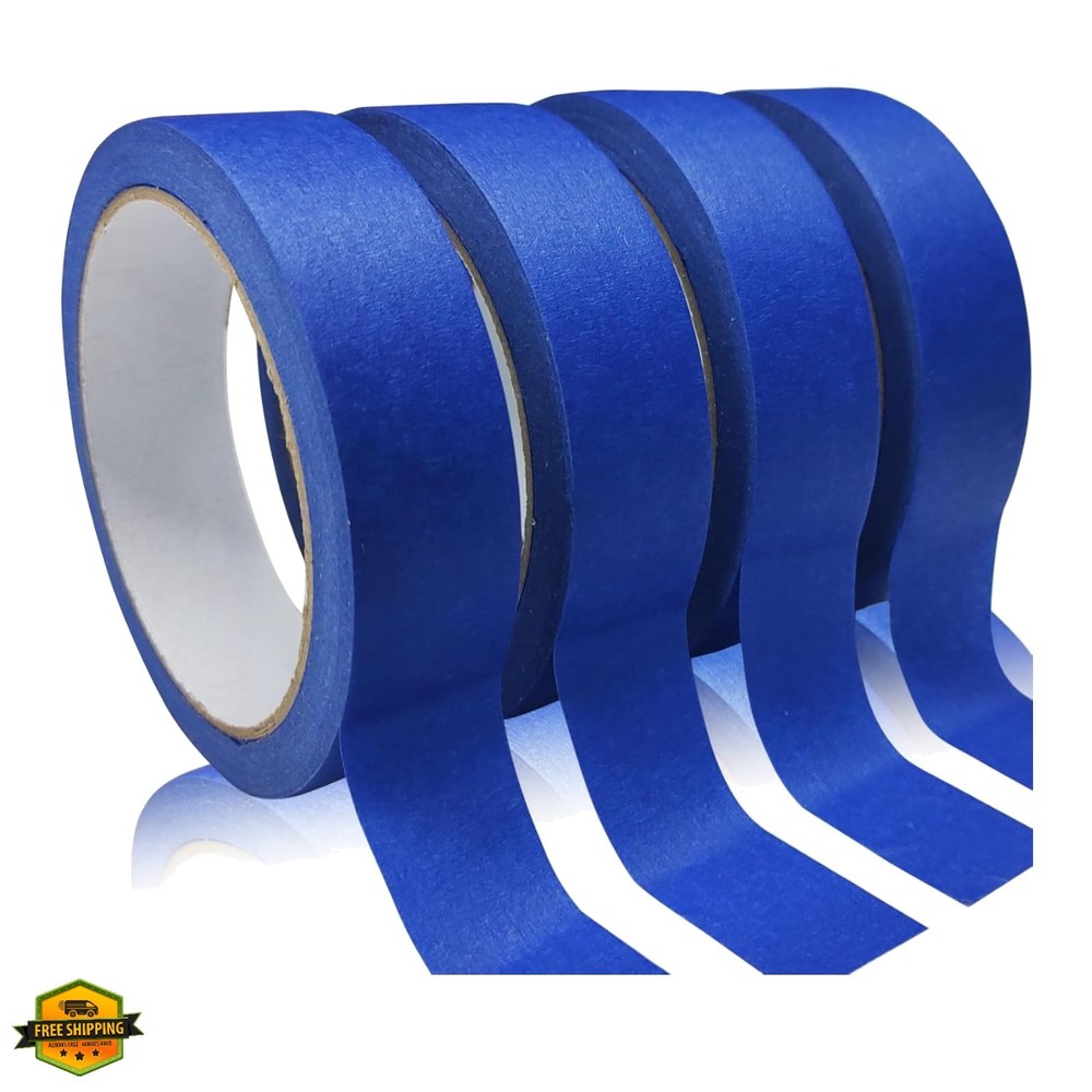 4 Rolls Painters Tape, Blue Tape, Masking Tape, Paint Tape for Multi-Purpose…