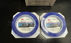 LOT OF 2 ROLLS ~ 3M PN06408 Indigo Blue Vinyl Paint Tape 471 + 1/2″ x 36 Yds