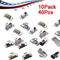 40Pcs AZDENT Dental Orthodontic 1st Molar Buccal Tube Bondable Non-conv Roth.022
