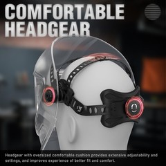 True Color Auto Darkening Welding Helmet/Hood TIG MIG ARC with Fan&Light Welder
