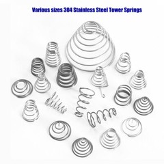 0.4mm-2mm Φ A2 304 Stainless Steel Conical Cone Compression Spring Springs