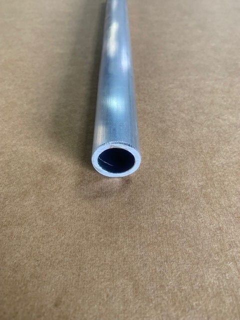 1″ OD 6061 Aluminum Round Tube x 3/4″ ID x 48″ Long, 1/8″ (0.125″) Wall Tubing
