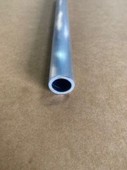 1″ OD 6061 Aluminum Round Tube x 3/4″ ID x 48″ Long, 1/8″ (0.125″) Wall Tubing