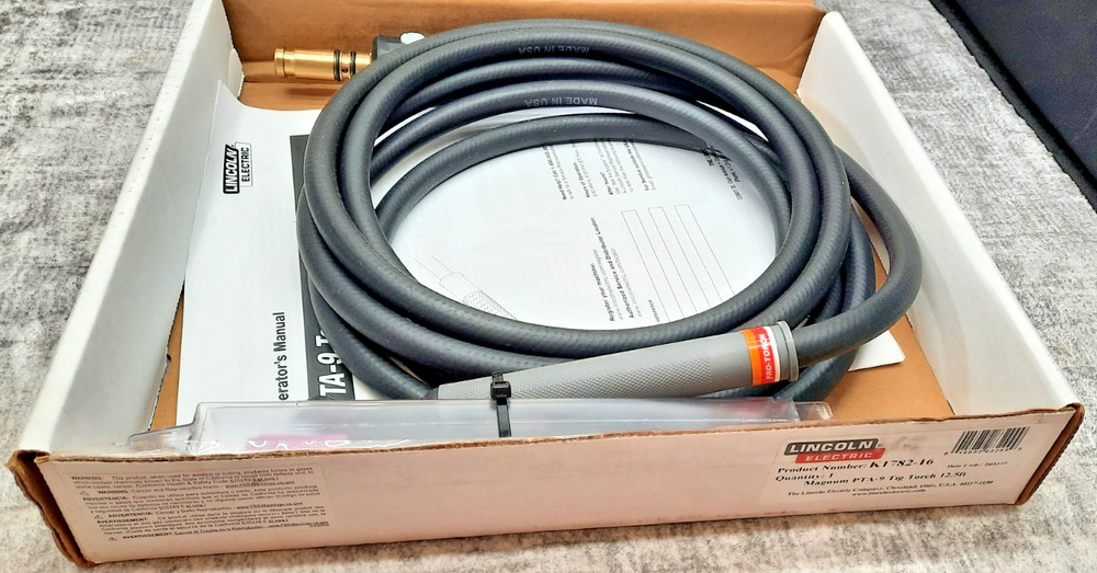 Lincoln Electric K1782-16 Magnum PTA-9 TIG Torch 12.5 ft Open Box