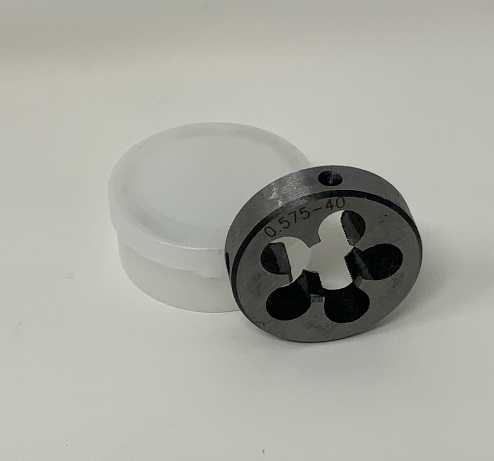 0.575-40 (.575×40) HSS 1.5” Round Threading Die with Storage Case