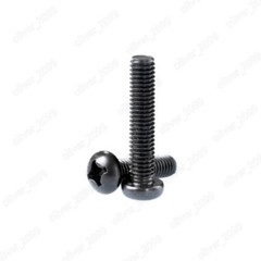 Black 304 Stainless Steel Phillips Cross Small Pan Head Screws M2 M2.5 M3 M4