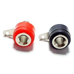 4mm Banana Female Socket, Red Black Panel Mount Jack with Screw or Solder Ter…