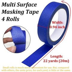Masking master Scotch Blue Painters Tape Applicator +4 Rolls 0.94”x22 taps