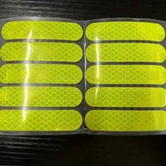 20pcs High Visibility Yellow Reflective Tape, Waterproof, Visibility Decals