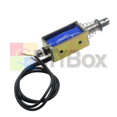 1-10x DC Solenoid Valve Electromagnet 12V Spring Push-Pull Through Type JF-0530B