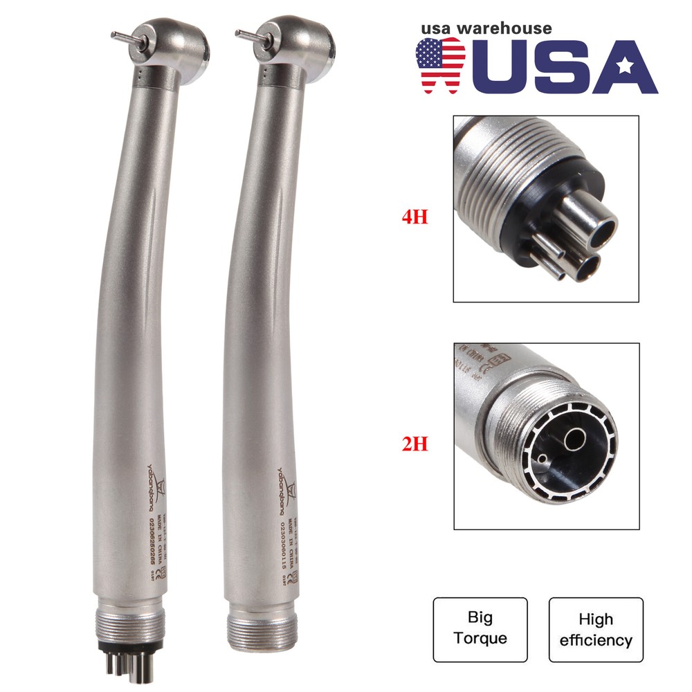 NSK Style Dental 45 Degree Surgical / High Speed Handpiece LED No LED 4/2 Holes