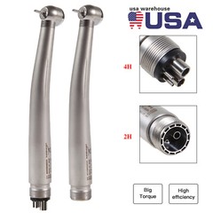NSK Style Dental 45 Degree Surgical / High Speed Handpiece LED No LED 4/2 Holes