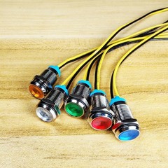 Gebildet 5Pcs 10mm 110V220VAC LED Metal Indicator Light Waterproof Signal Lam…