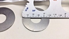 Washer 1211405 Flat Shim 1/2 ID x 1-1/4 x 0.05 (Pack of 30) M12- 12.5×31.7×1.1mm