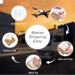 50-4000 Clear Adhesive Packing List Shipping Label Envelopes Pouches 7.5 X 5.5