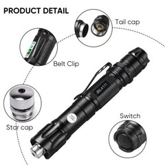Green Laser Pointer Star Visible Beam Light 2mw Rechargeable Lazer Pen Waterproo