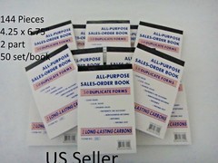 Lot of 144 Sales Order Book Receipt 50 Duplicate Forms Carbon US Seller