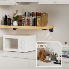 Shelf Brackets 10 Inch (Excluding Shelves), 6 Pack Heavy Duty Floating Shelf …