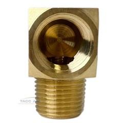2 Pack 3/8″ NPT Brass Street Elbow 90 Degree Pipe Thread Fitting Male Female