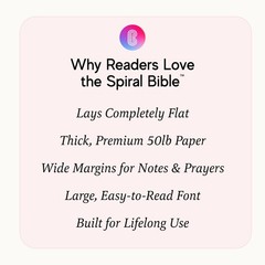 Official Spiral Bible® The Bible in a Year | 52 Week Guided 8.5 X 11, Floral