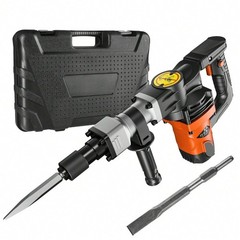 1400W Electric Demolition Jack Hammer 2900 BPM 19J 2 Chisels Case