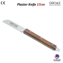Plaster Knife 17cm Stainless Steel Blade Wooden Handle CE Dental Lab Tool